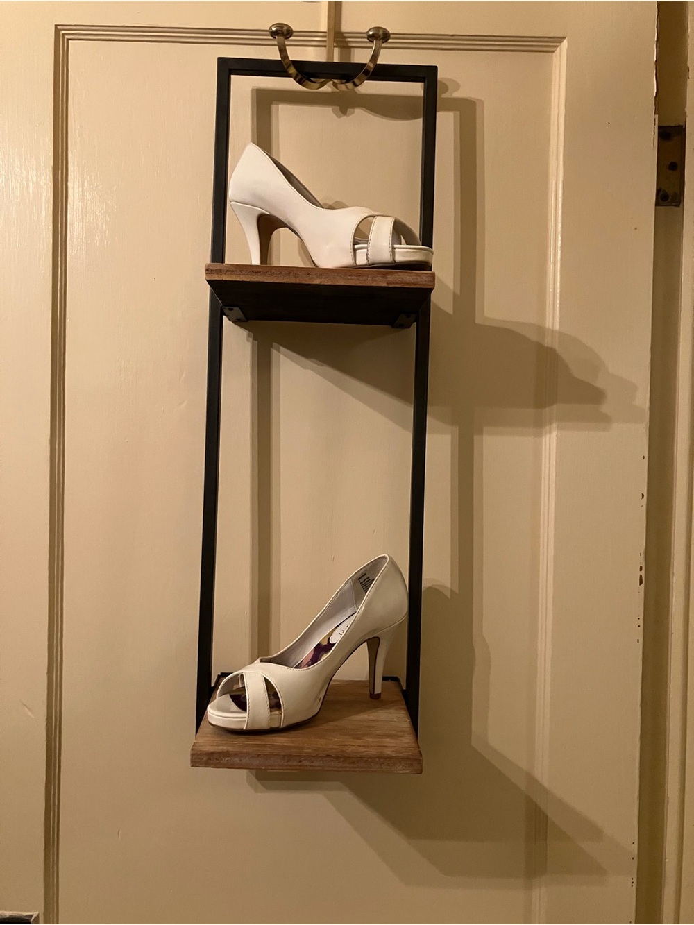 Madden Girl White Peep-Toe Platform High Heels